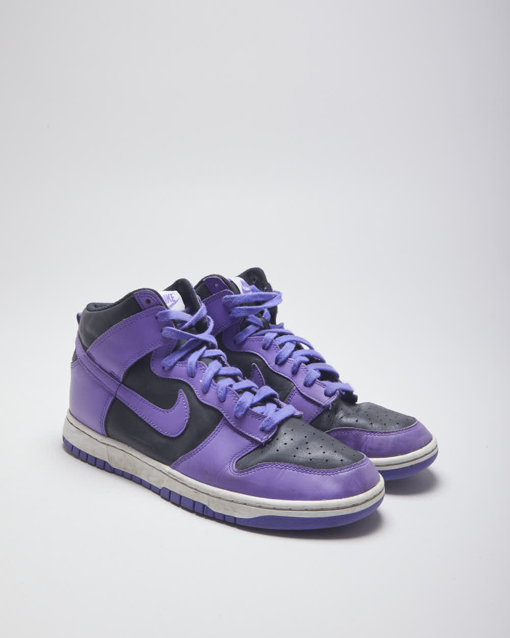 Nike Dunk High Purple &amp; Black Trainers - UK 9