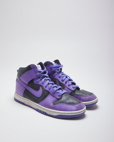 Nike Dunk High Purple Black Trainers UK 9