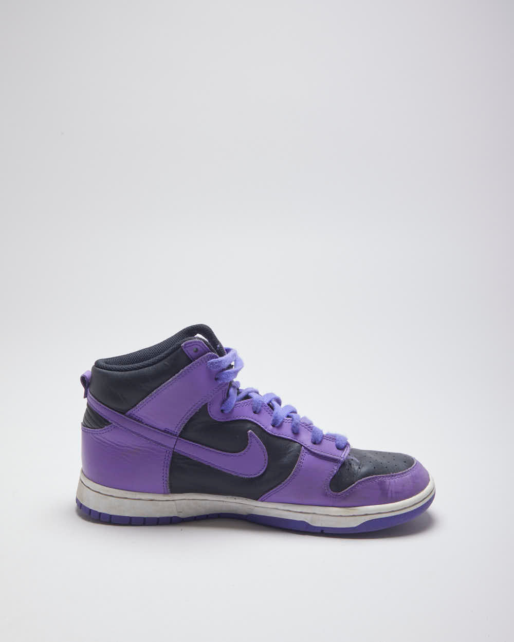 Nike Dunk High Purple &amp; Black Trainers - UK 9