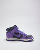 Nike Dunk High Purple &amp; Black Trainers - UK 9