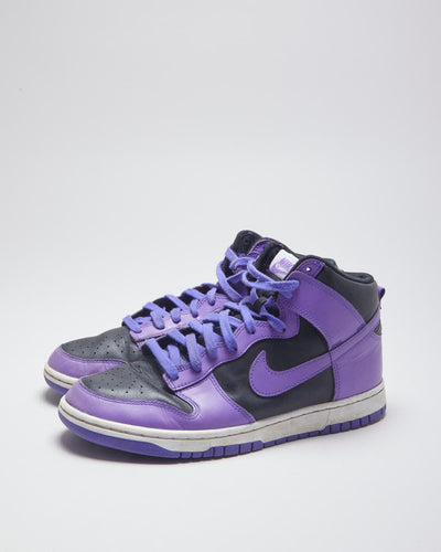 Nike Dunk High Purple & Black Trainers - UK 9
