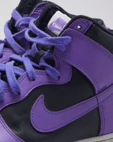 Nike Dunk High Purple &amp; Black Trainers - UK 9