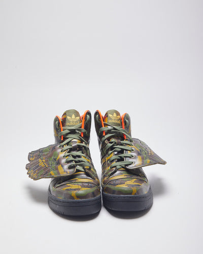 Vintage Adidas Originals x Jeremy Scott High Top Winged Trainers - UK 9