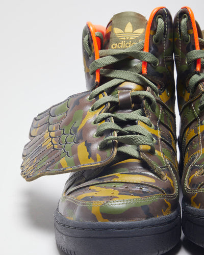 Vintage Adidas Originals x Jeremy Scott High Top Winged Trainers - UK 9