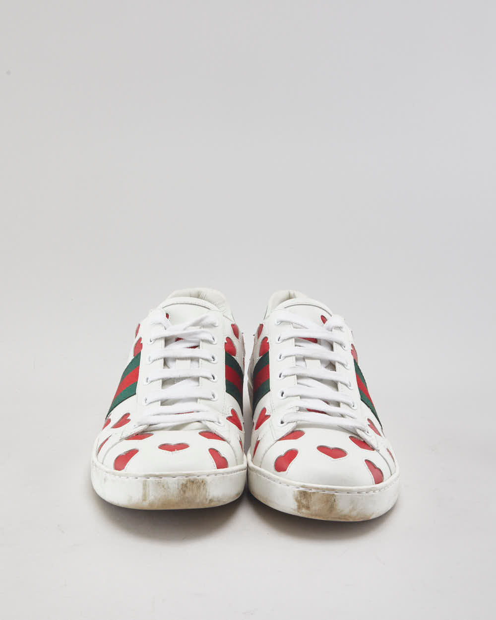 Gucci Ace Valentines Hearts Trainers - UK7.5
