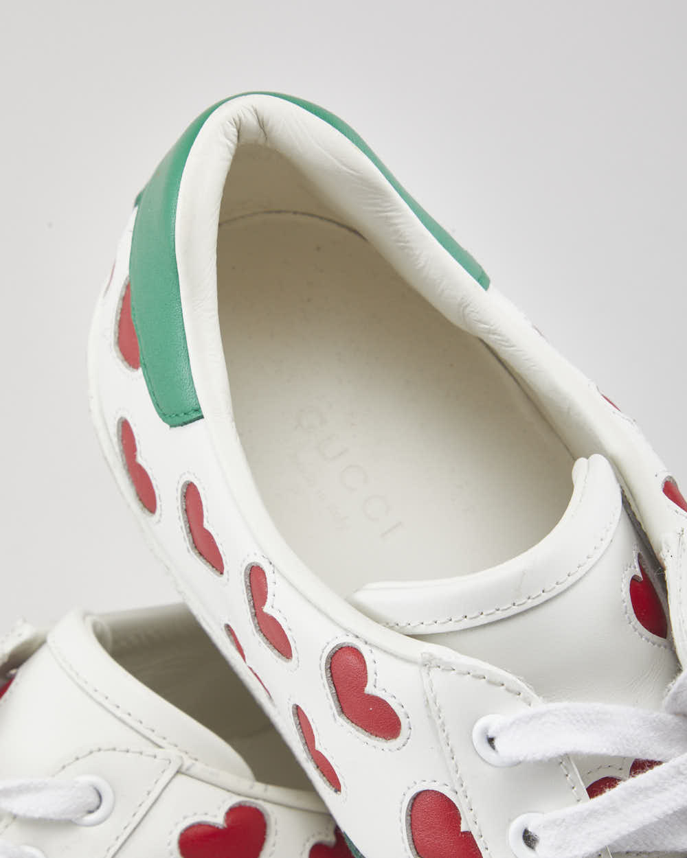 Gucci Ace Valentines Hearts Trainers - UK7.5