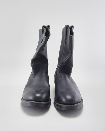 Red Wing Black Boots - UK12