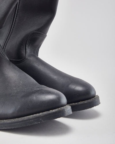Red Wing Black Boots - UK12