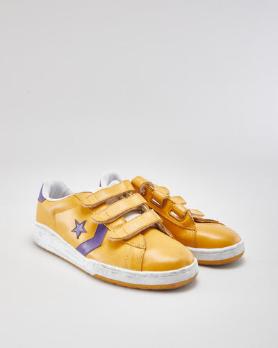 Converse Yellow Velcro Trainers - UK8