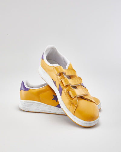 Converse Yellow Velcro Trainers - UK8