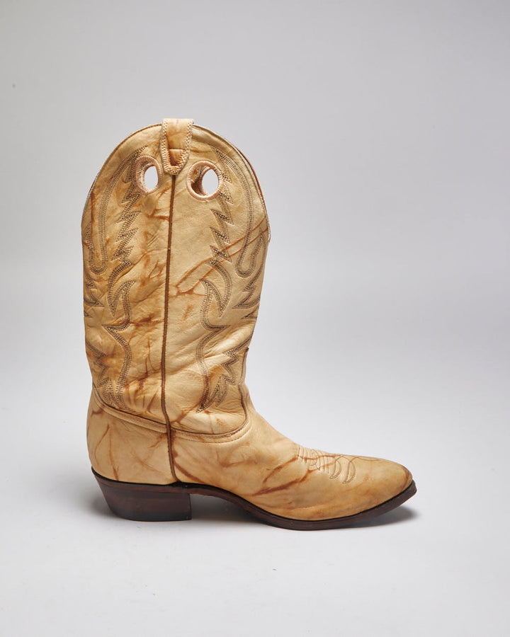 Vintage Leather Cowboy Boots - UK 12