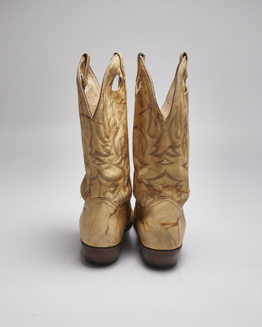 Vintage Leather Cowboy Boots - UK 12