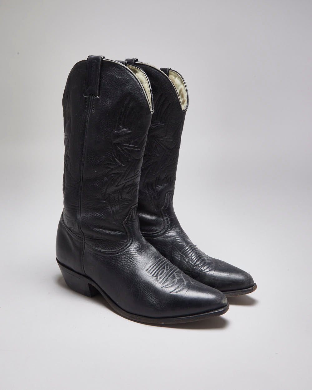 Vintage Leather Cowboy Boots - UK 10.5
