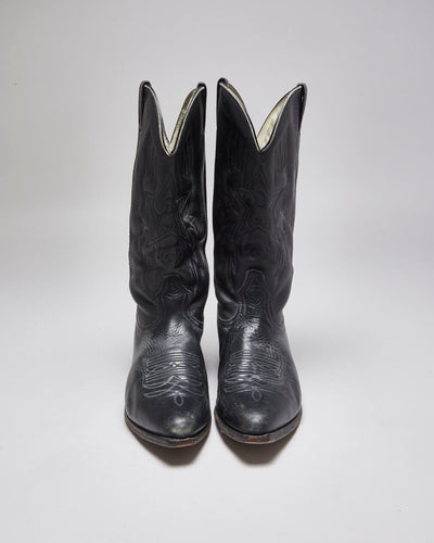 Vintage Leather Cowboy Boots - UK 10.5