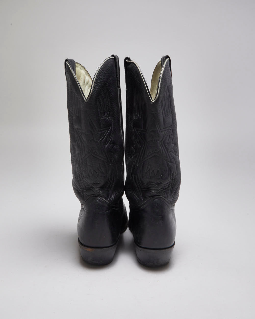 Vintage Leather Cowboy Boots - UK 10.5