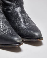 Vintage Leather Cowboy Boots - UK 10.5