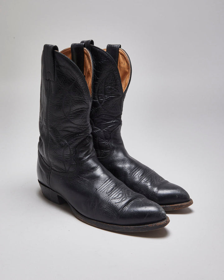 Vintage Leather Cowboy Boots - UK 10