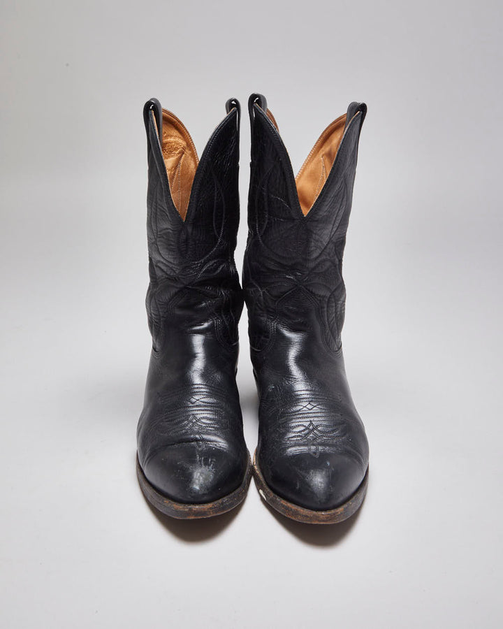 Vintage Leather Cowboy Boots - UK 10