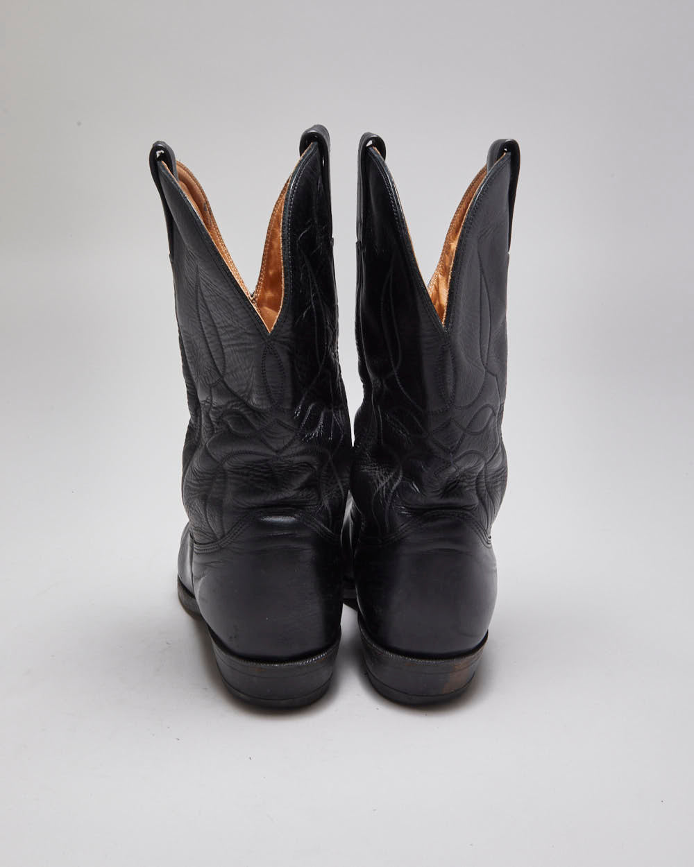 Vintage Leather Cowboy Boots - UK 10