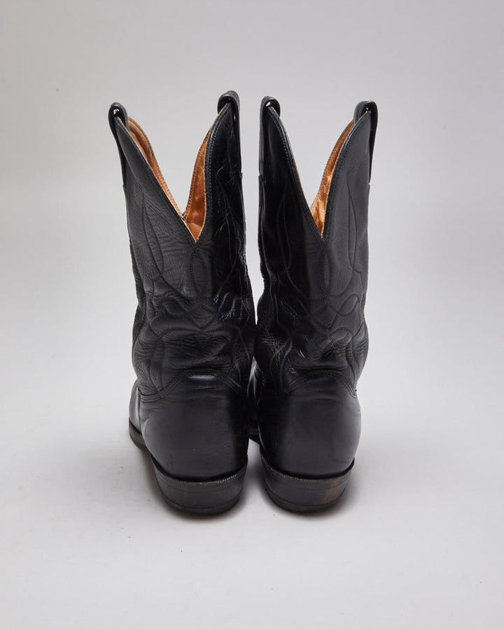 Vintage Leather Cowboy Boots - UK 10