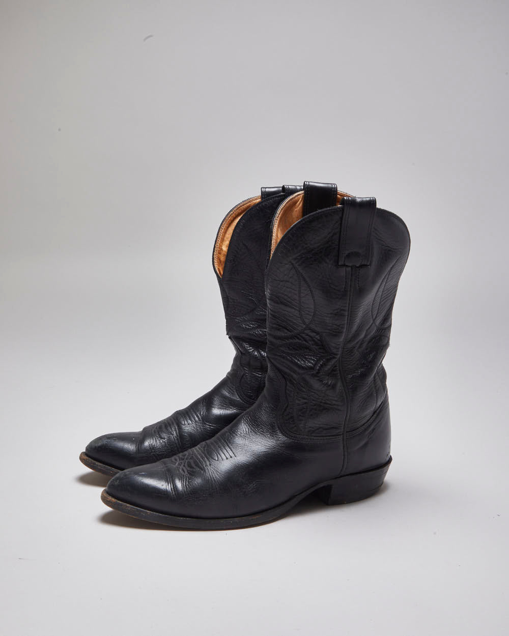 Vintage Leather Cowboy Boots - UK 10