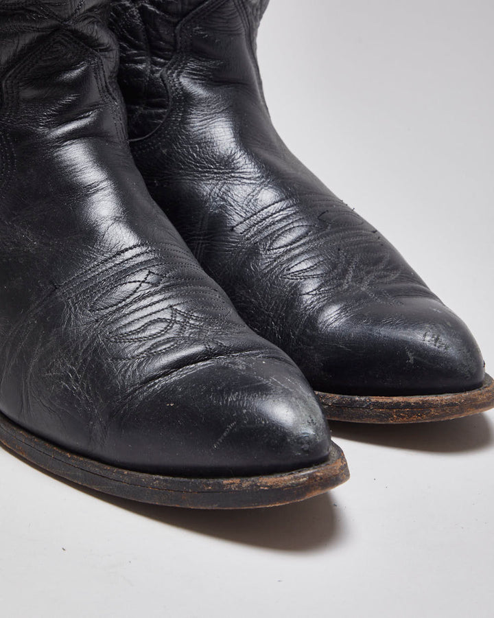 Vintage Leather Cowboy Boots - UK 10
