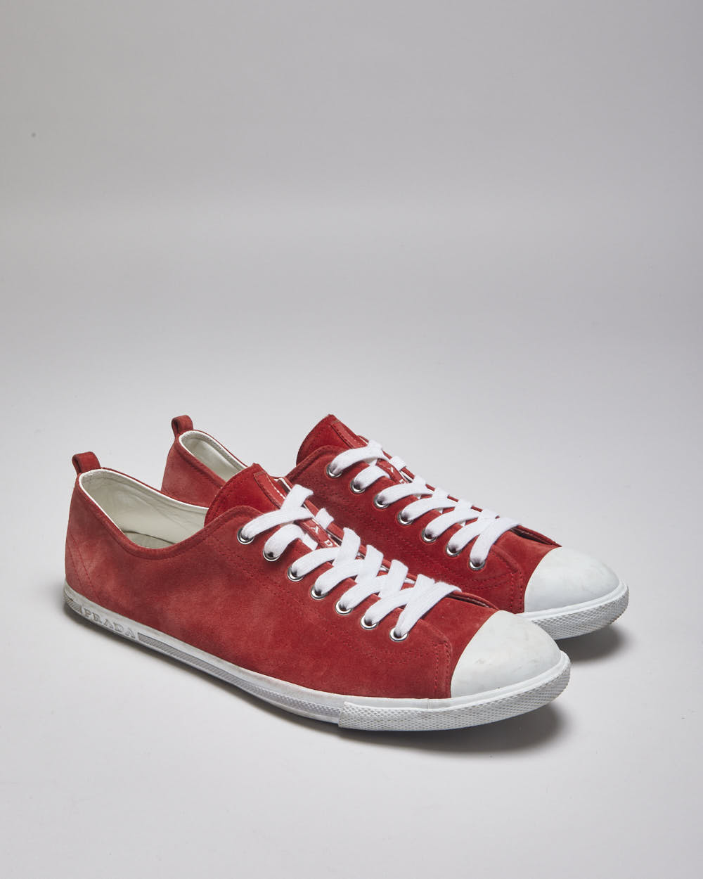 Prada Red Trainers - UK 12