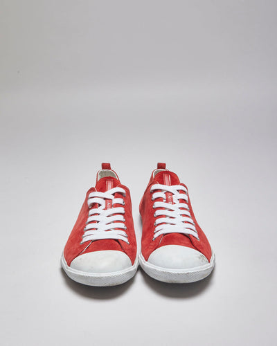 Prada Red Trainers - UK 12