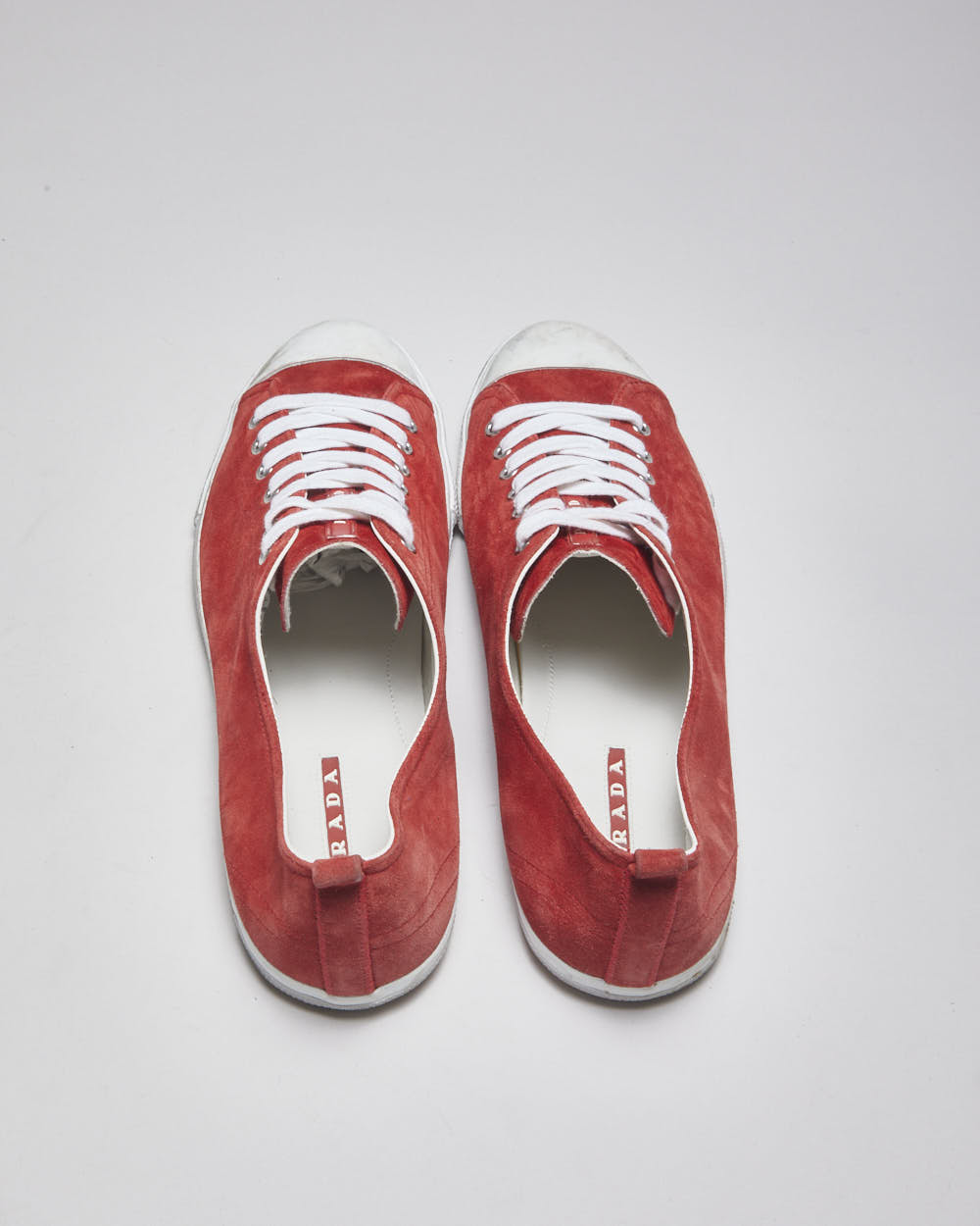 Prada Red Trainers - UK 12