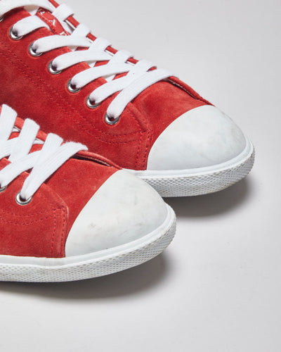 Prada Red Trainers - UK 12