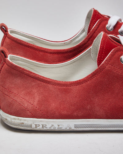 Prada Red Trainers - UK 12
