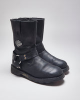 Harley Davidson Black Biker Boots - UK7.5