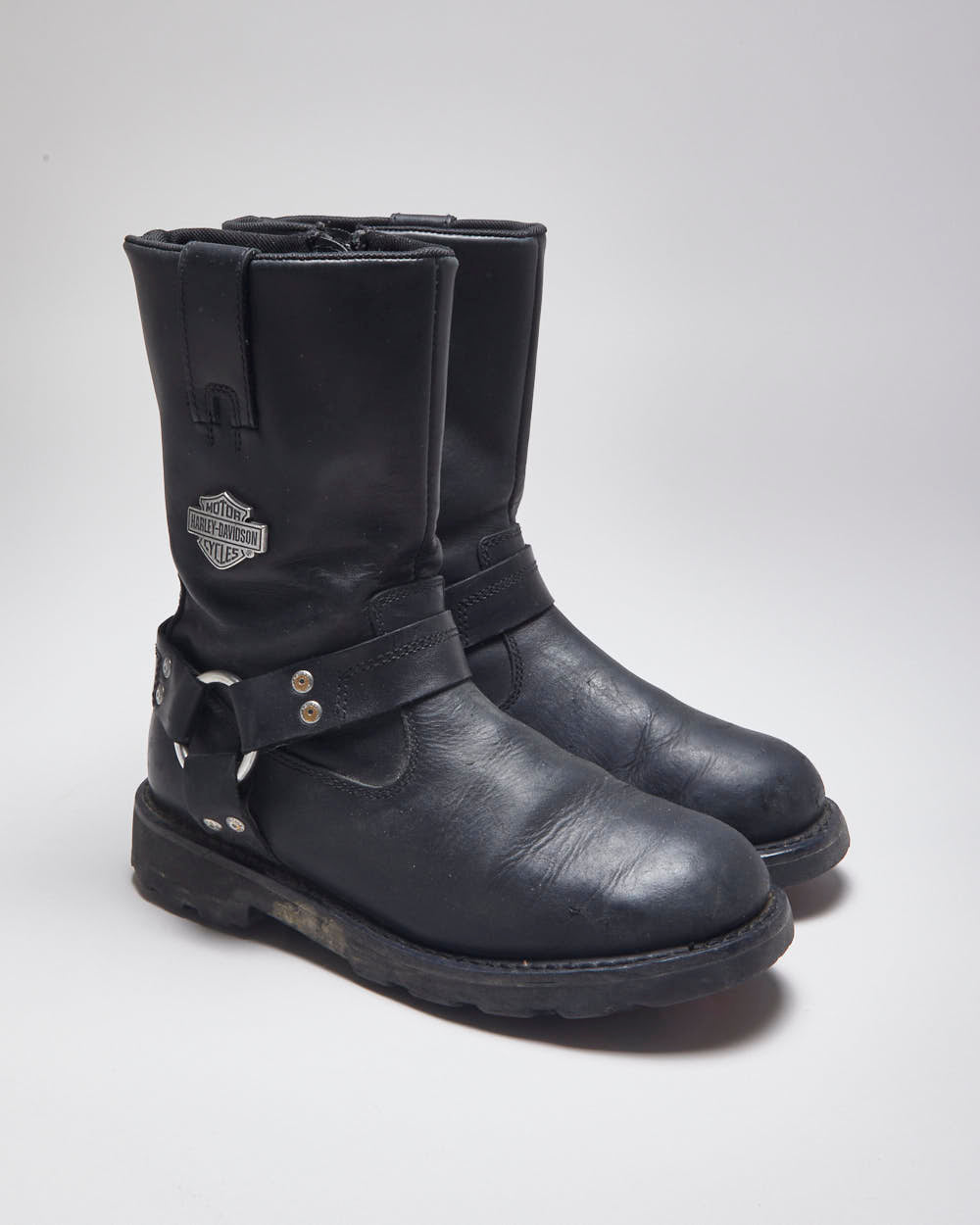 Harley Davidson Black Biker Boots - UK7.5