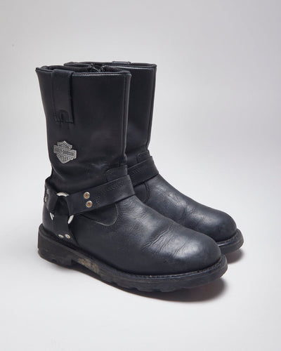 Harley Davidson Black Biker Boots - UK7.5
