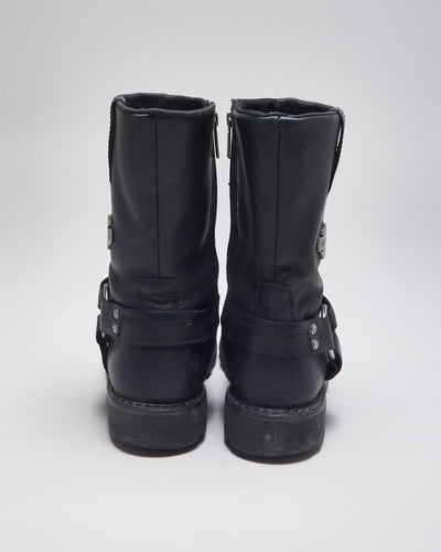 Harley Davidson Black Biker Boots - UK7.5