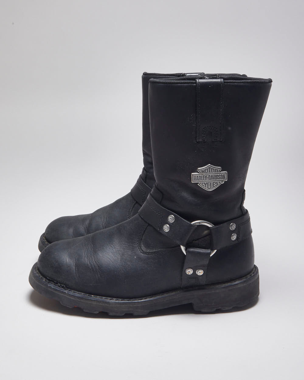 Harley-Davidson ブラックブーツ Harley Davidson Black Biker Boots - UK7.5 – Rokit