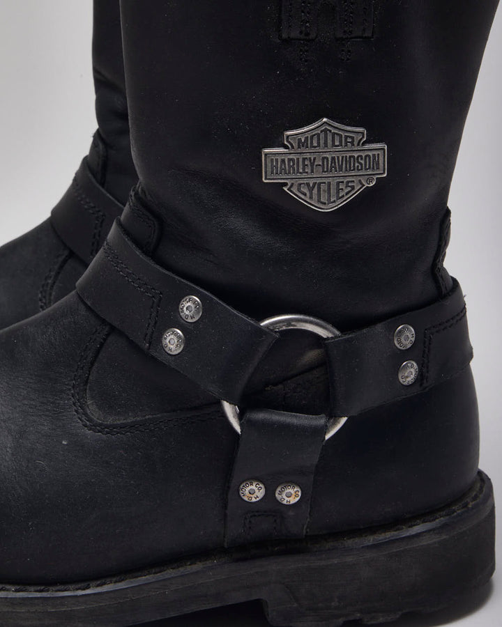 Harley Davidson Black Biker Boots - UK7.5