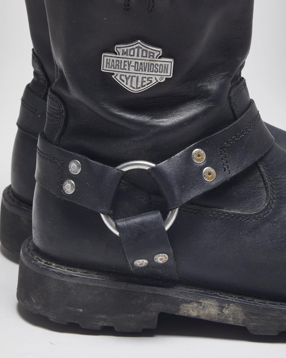Harley Davidson Black Biker Boots - UK7.5 – Rokit