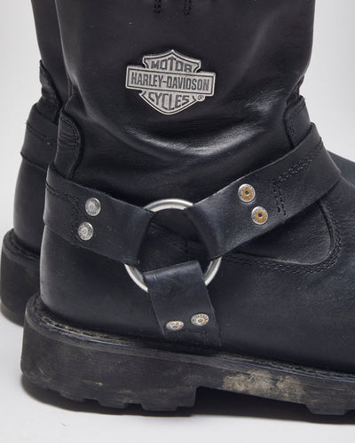 Harley Davidson Black Biker Boots - UK7.5