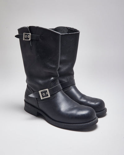 Caterpillar Black Leather Boots - UK10