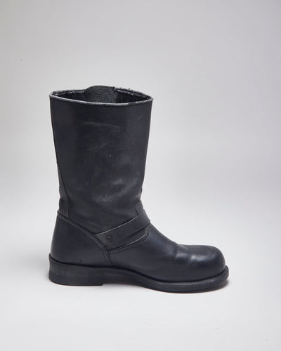 Caterpillar Black Leather Boots - UK10
