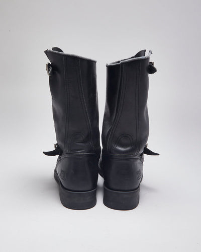 Caterpillar Black Leather Boots - UK10