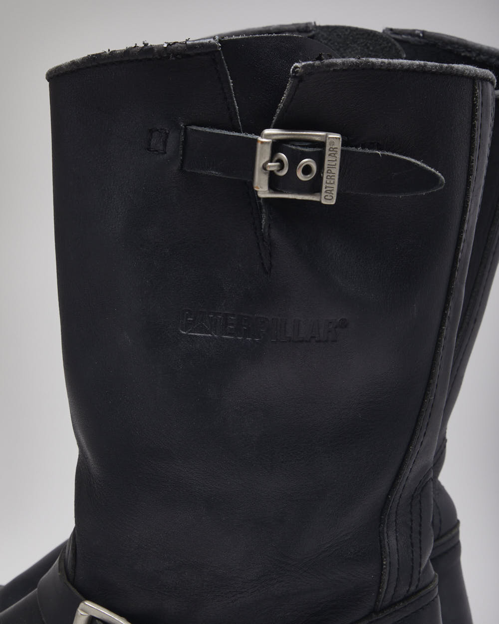 Caterpillar Black Leather Boots - UK10