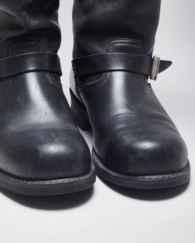 Caterpillar Black Leather Boots - UK10