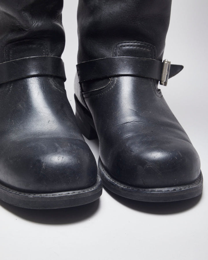 Caterpillar Black Leather Boots - UK10