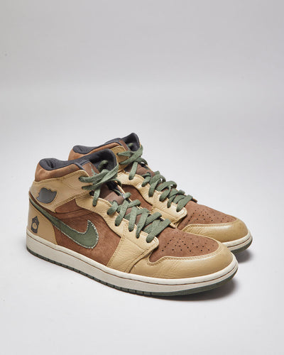 Vintage 2008 Air Jordan 1 Mid Armed Forces Trainers - UK 11