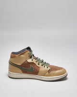 Vintage 2008 Air Jordan 1 Mid Armed Forces Trainers - UK 11