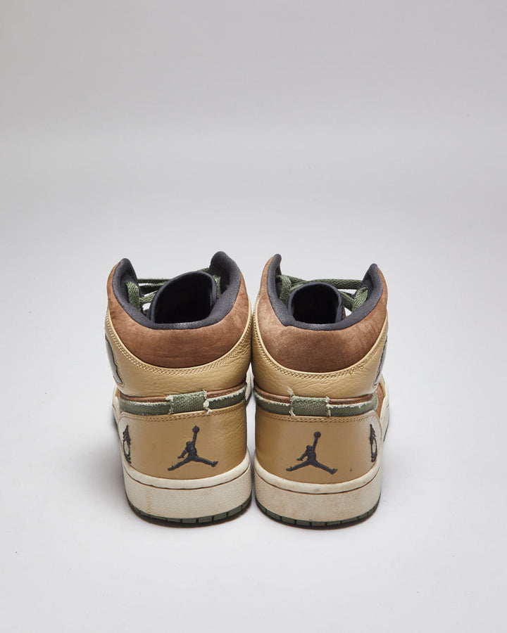Vintage 2008 Air Jordan 1 Mid Armed Forces Trainers - UK 11