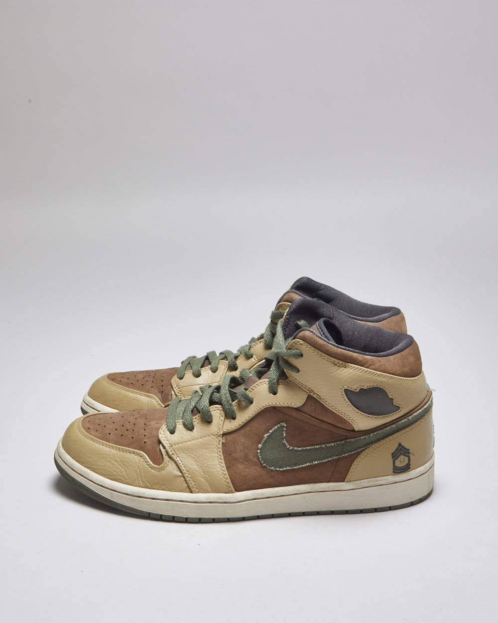 Vintage 2008 Air Jordan 1 Mid Armed Forces Trainers - UK 11