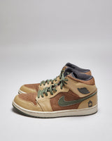 Vintage 2008 Air Jordan 1 Mid Armed Forces Trainers - UK 11